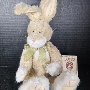 Boyds The Head Bean Collection Hopper Q Bunsley Stuffed Rabbit Plush. 2002